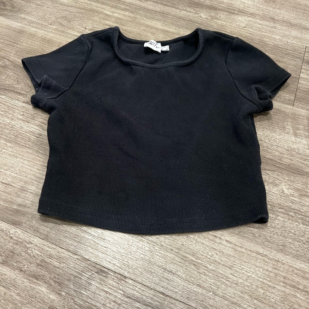 Princess Polly Black Short Sleeve Baby Tee